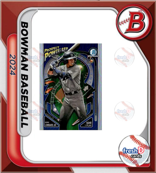 2024 Bowman Chrome Prospect Power Up George Lombard Jr. New York Yankees PP-17