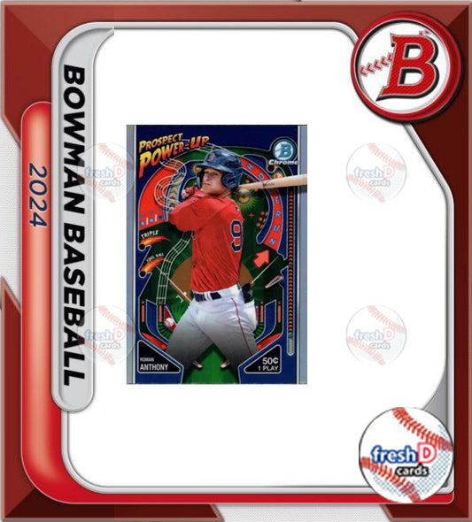 2024 Bowman Chrome Prospect Power Up Roman Anthony Boston Red Sox PP-13