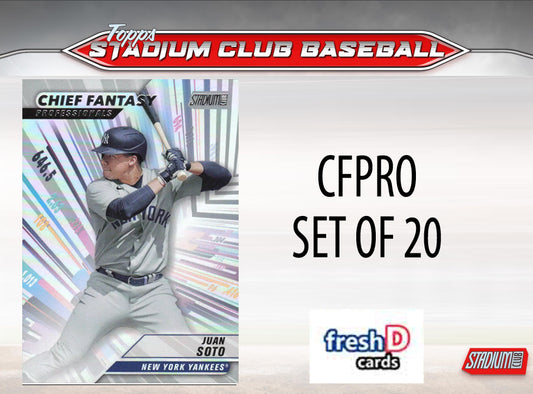 2024 Topps Stadium Club CFPRO Complete Set 20 Ohtani Soto Freeman