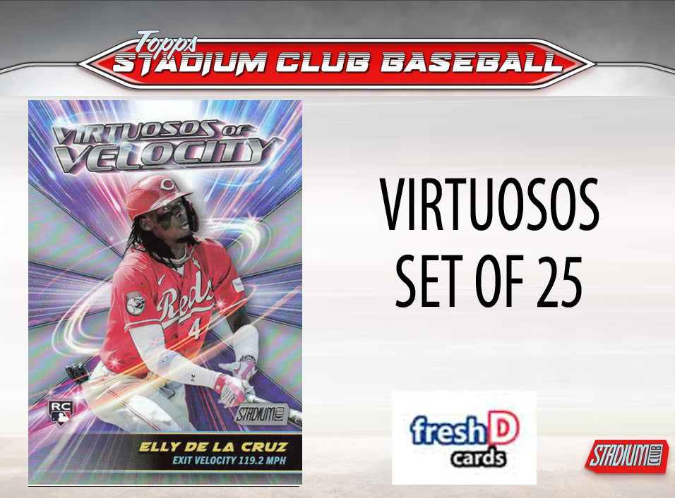 2024 Topps Stadium Club Virtuosos Of Velocity VV Complete Set 25 Judge Elly