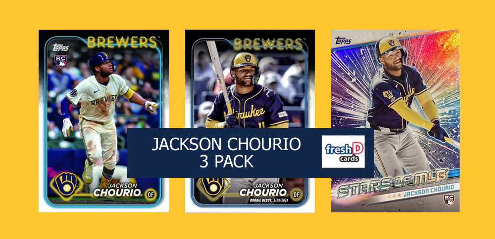 2024 Topps Update Jackson Chourio 3 PACK RC US240 Debut US155 Stars Of MLB SMLB-84