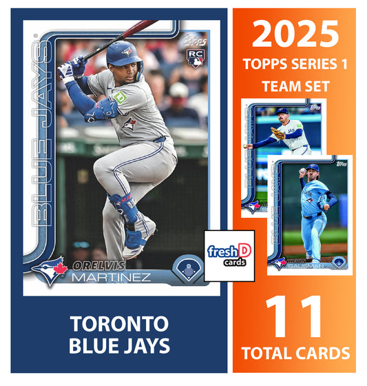 2025 Topps Series 1 Baseball Team Set 11 Cards Toronto Blue Jays Vlad Guerrero Jr